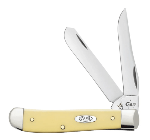 CASE KNIFE SMOOTH YELLOW SYNTHETIC CS - MINI TRAPPER (3207 CS)