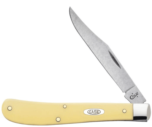 CASE KNIFE YELLOW SYNTHETIC CS SLIMLINE TRAPPER (31048 CS)