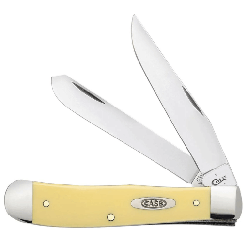 CASE KNIFE SMOOTH YELLOW SYNTHETIC CS - TRAPPER (3254 CS)