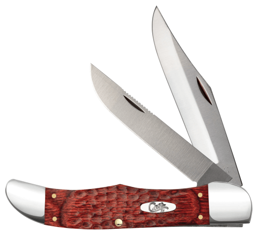 CASE KNIFE ROSEWOOD - STANDARD JIG FOLDING HUNTER (6265 SS) W/ LEATHER SHEATH
