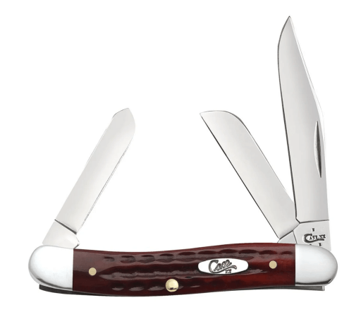 CASE KNIFE POCKET WORN OLD RED BONE - CORN COB JIG MEDIUM STOCKMAN (6318 SS)
