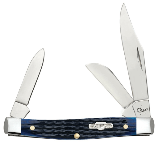 CASE KNIFE BLUE BONE - ROGERS CORN COB JIG MEDIUM STOCKMAN (6344 SS)