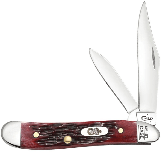 CASE KNIFE MY FIRST CASE - PEACH SEED JIG OLD RED BONE PEANUT (6220 SS)