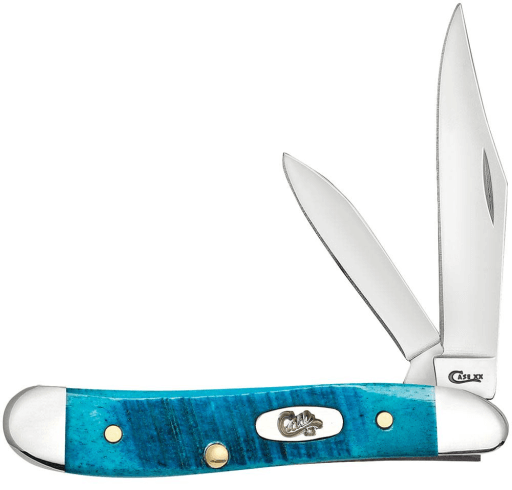 CASE KNIFE CARIBBEAN BLUE BONE - SAWCUT JIG PEANUT (6220 SS)