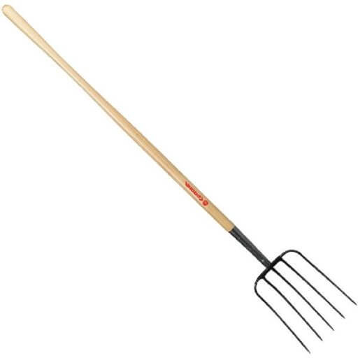 CORONA MANURE FORK 5 TINE 54IN ASH WOOD HANDLE