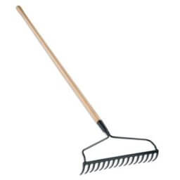 CORONA BOW HEAD RAKE 16 TINES 60 INCH ASH WOOD HANDLE