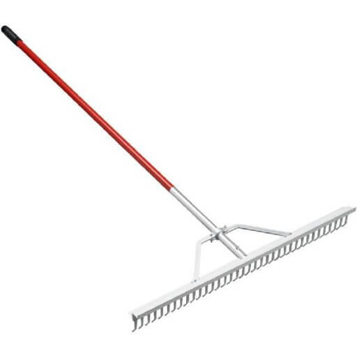 CORONA 36 TINES HEAD ALUMINUM HANDLE LANDSCAPE RAKE 60 INCH
