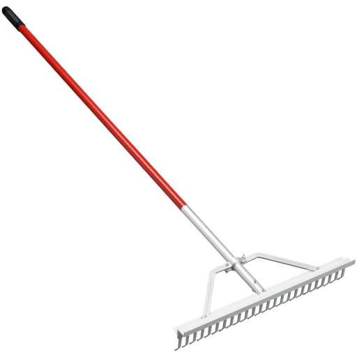 LANDSCAPE RAKE - 24 INCHES ALL ALUMINUM