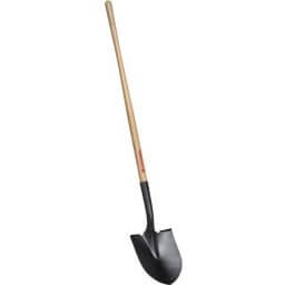 CORONA CLIPPER 15 GAUGE STEEL BLADE ROUND POINT SHOVEL 48 INCH ASH WOOD HANDLE