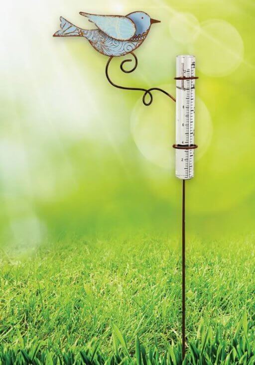 PAISLEY BIRD RAIN GAUGE