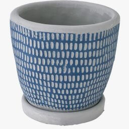 ELEMENTAL CEMENT PLANTER / DOT BLUE