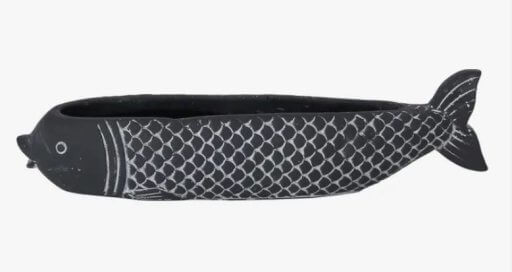 KOI PLANTER SMALL BLACK