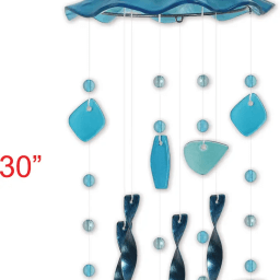 JELLYFISH CHIME BLUE 30 IN