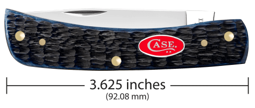 CASE KNIFE ROGERS JIG NAVY BLUE BONE SOD BUSTER JR - Image 2