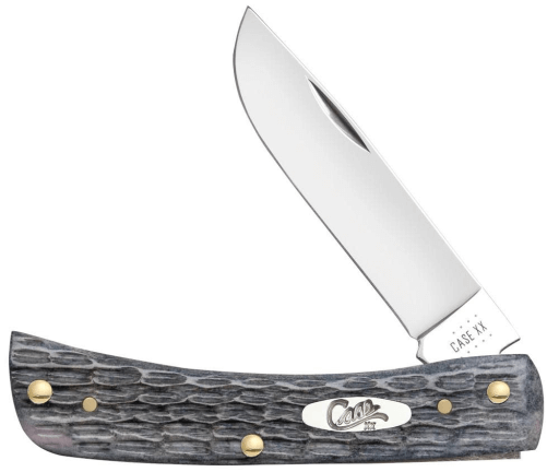 CASE KNIFE POCKET WORN CRANDALL JIG GRAY BONE SOD BUSTER JR