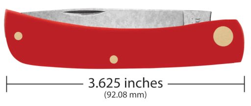 CASE KNIFE AMERICAN WORKMAN SMOOTH RED CS SYNTHETIC SOD BUSTER JR - Image 2