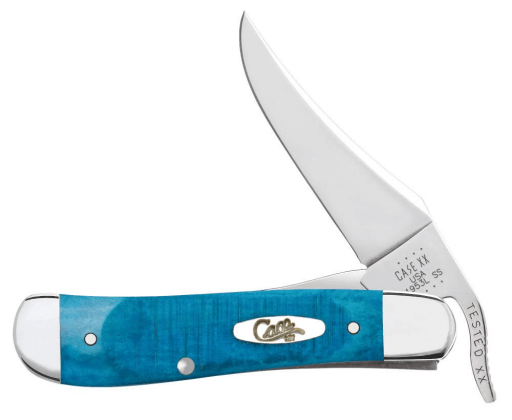 CASE KNIFE SAWCUT JIG CARIBBEAN BLUE BONE RUSSLOCK