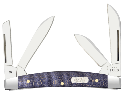CASE KNIFE SMALL CONGRESS PURPLE CURLY MAPLE