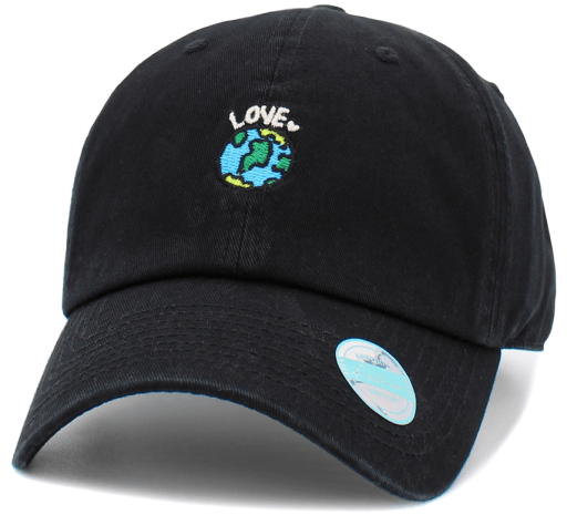 LOVE EARTH CAP - BLACK
