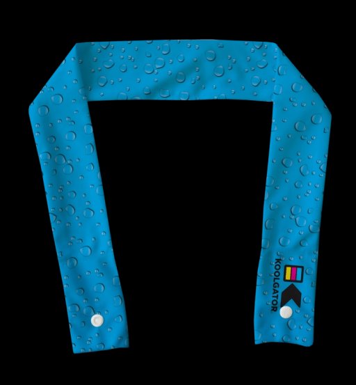 KOOLGATOR COOLING NECK WRAP WATER DROPS